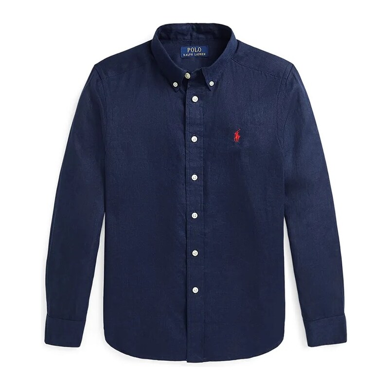 Detská ľanová košeľa Polo Ralph Lauren 61250933