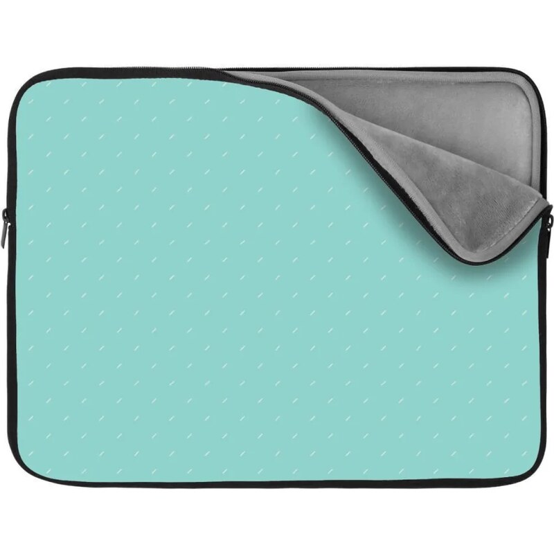 Sablio Obal na notebook Biele čiarky na tyrkysovej 65426955