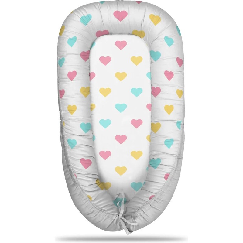 Sablio Hniezdočko pre bábätko Trojfarebné srdiečka 65114131