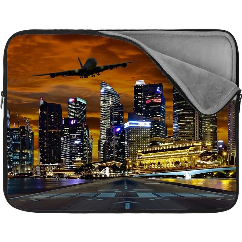 Sablio Obal na notebook Lietadlo nad mrakodrapmi 65426796