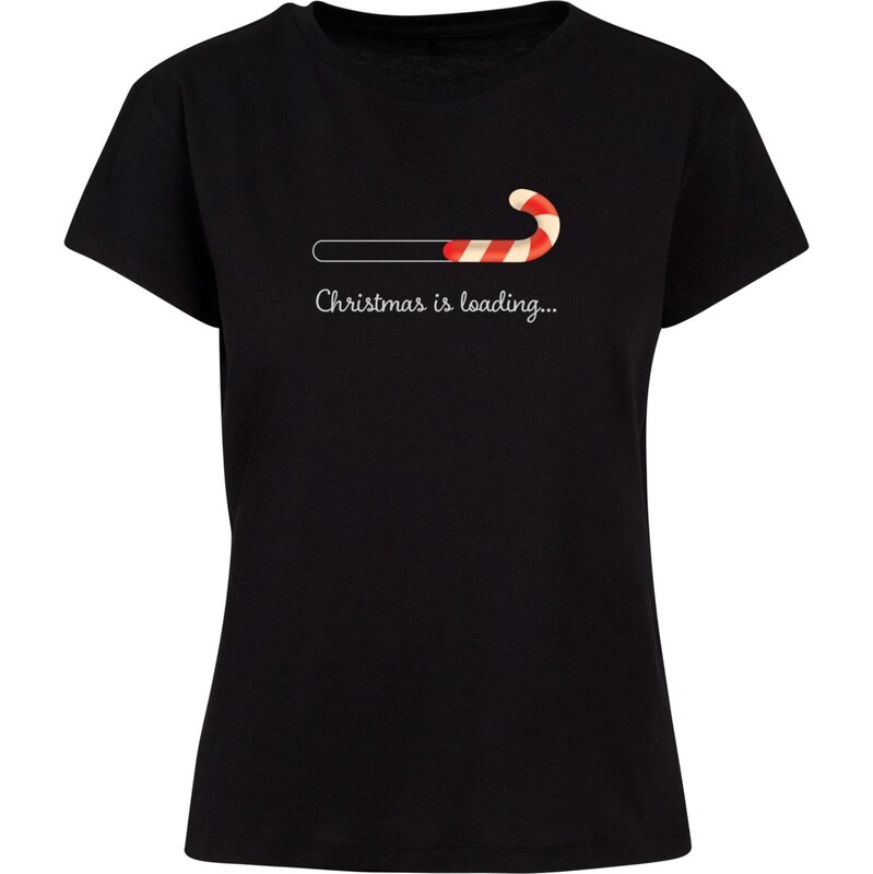 Merchcode Tričko Christmas Loading červená / čierna / šedobiela 66678763