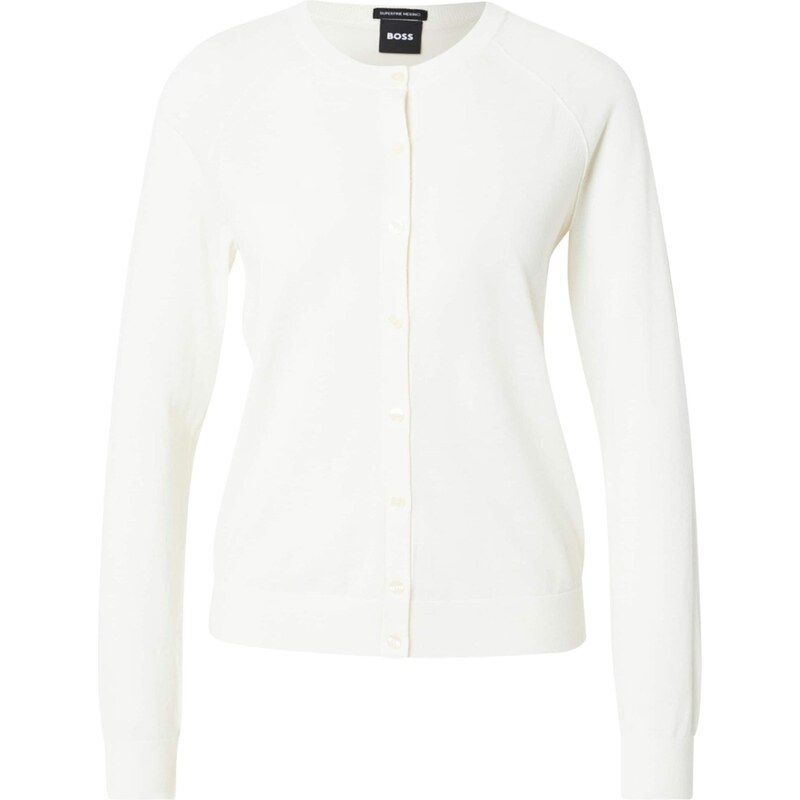 BOSS Kardigán Fonami biela ako vlna 66681780