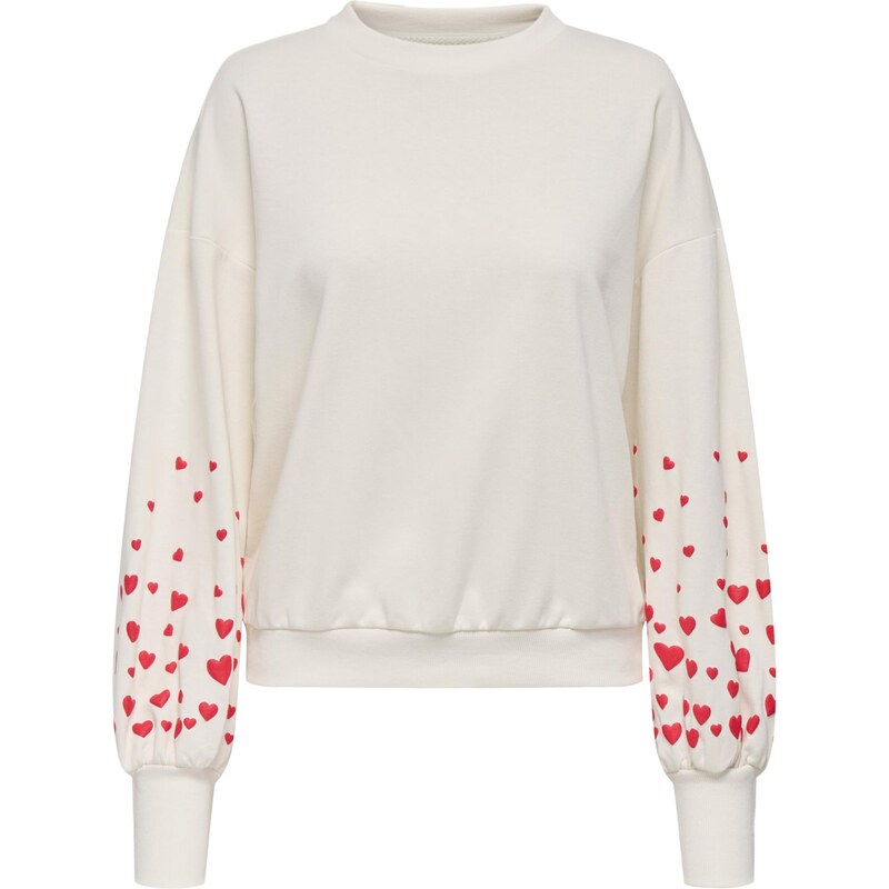 ONLY Mikina ONLBrooke grenadínová / biela 66681794