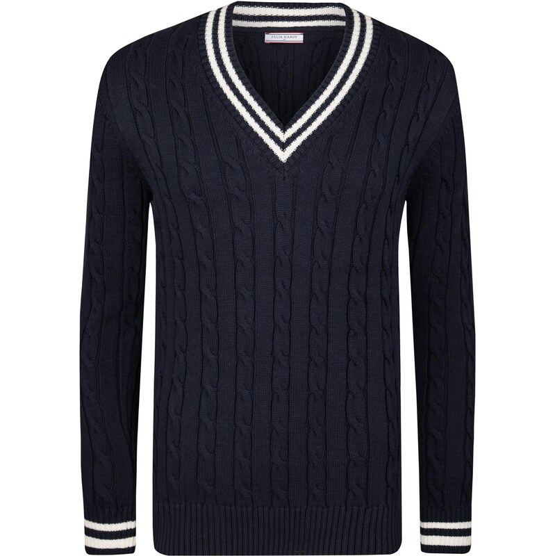 Felix Hardy Sveter námornícka modrá / biela 66681851