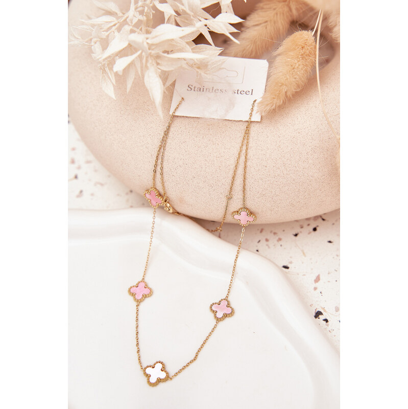 Boto Retiazka z nehrdzavejúcej ocele v ružovom zlate 66683380