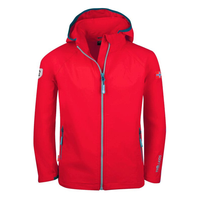 Detská bunda Trollkids Kvalvika červená (328-414) 66690756