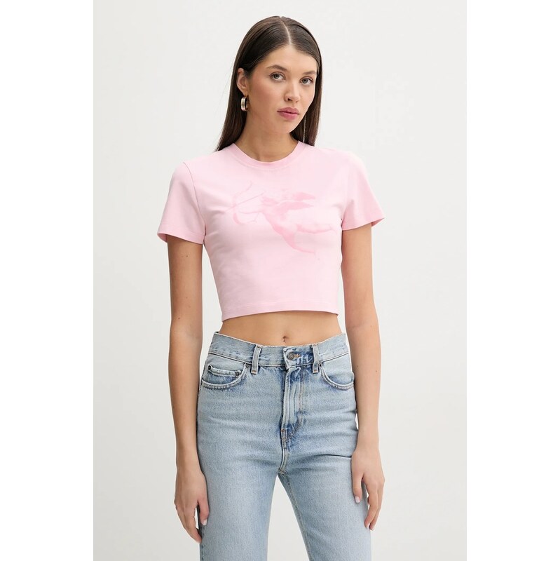 Bavlnené tričko Fiorucci Cupid Print Cropped T-Shirt 62591076