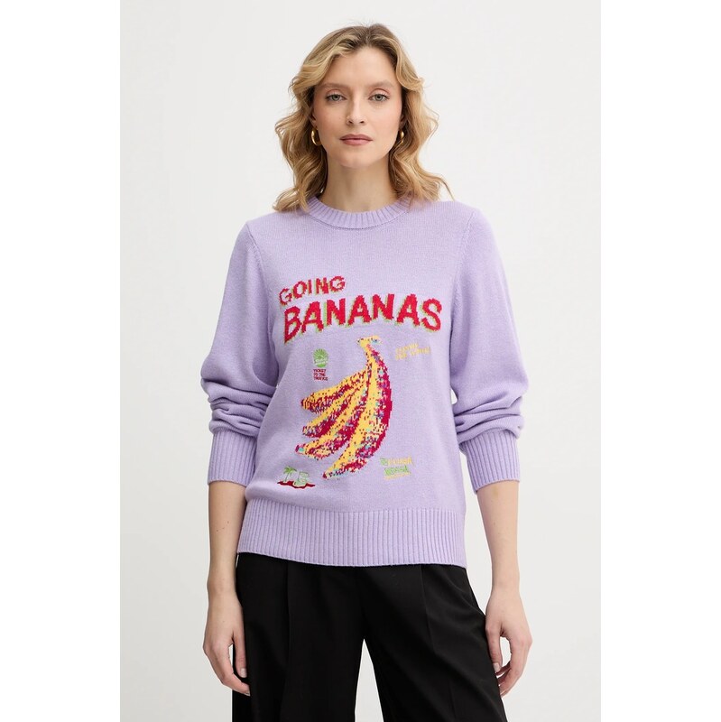 Sveter s prímesou vlny Farm Rio 66691988