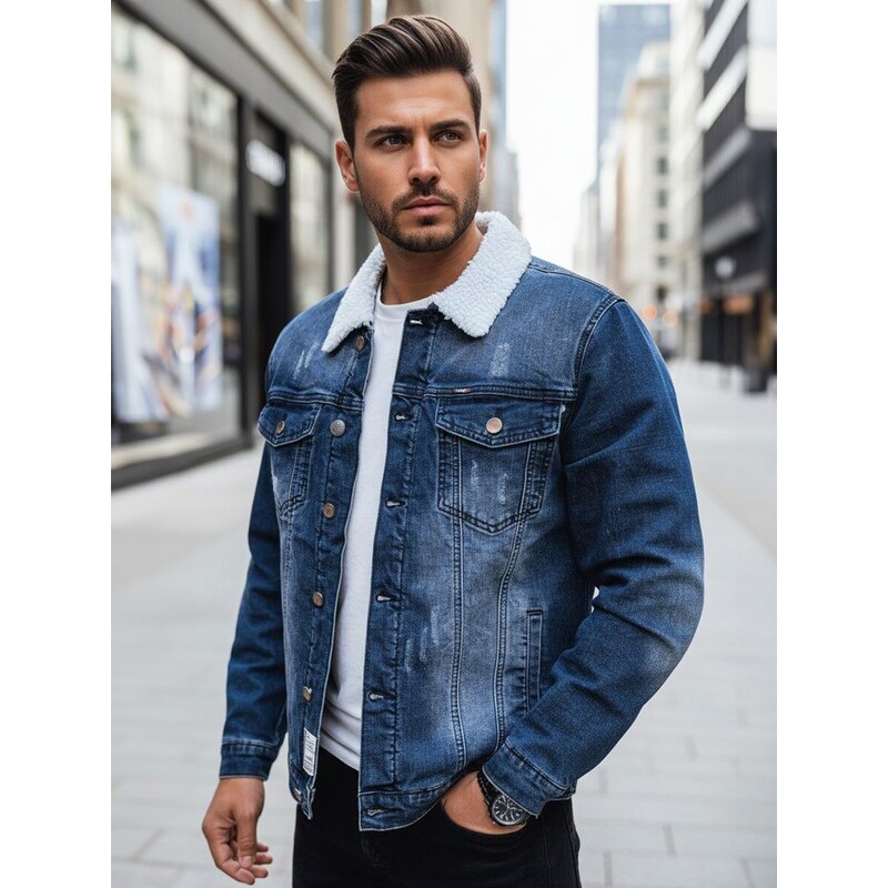 Dstreet Originálna modrá prechodná rifľová bunda 57876973