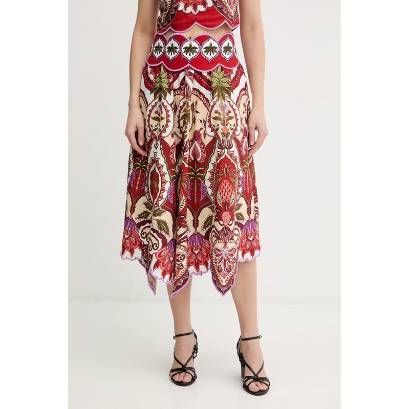 Ľanová sukňa Farm Rio 66692050