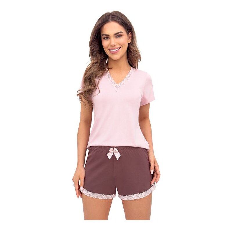 Donna Dámske pyžamo Daphne short ružové 66693471