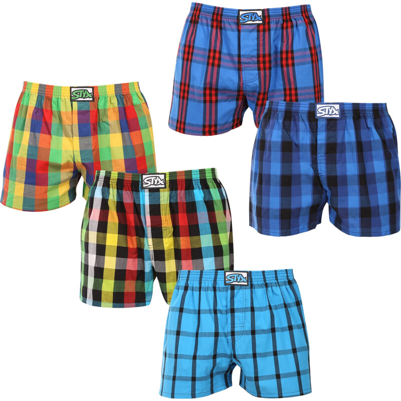 5PACK pánske trenky Styx klasická guma viacfarebné (5A0112356) 66820024
