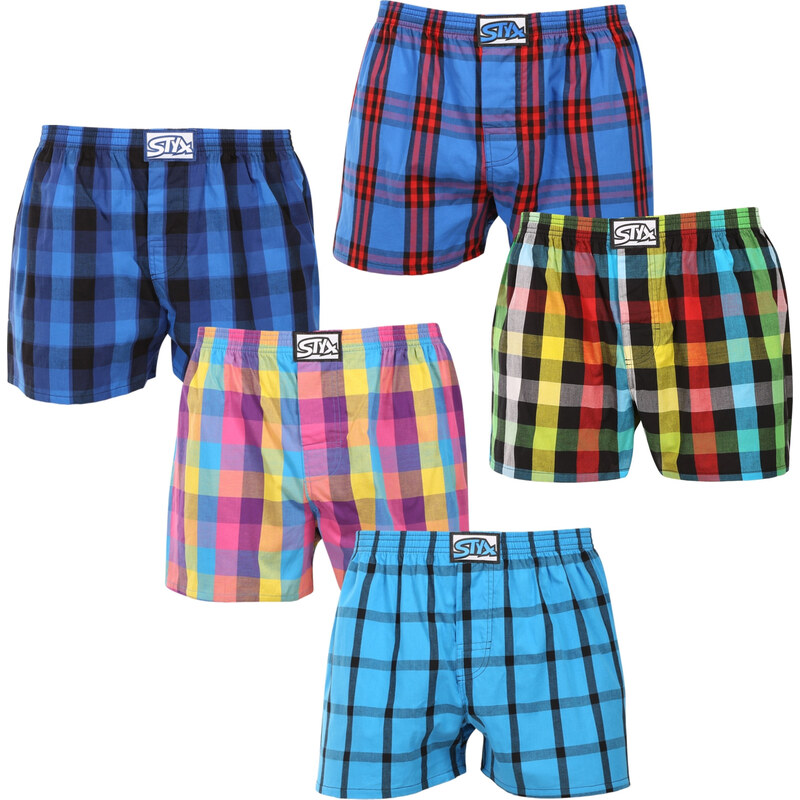 5PACK pánske trenky Styx klasická guma viacfarebné (5A0112346) 66820025