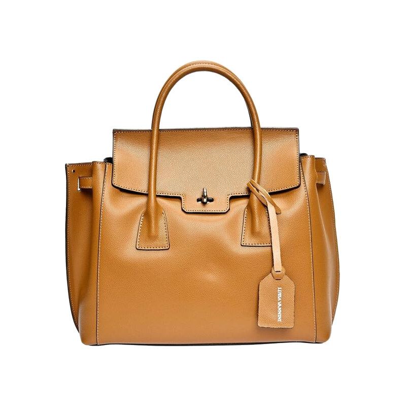 Luisa Vannini Dámska kožená kabelka LV 479 Cognac 66694453