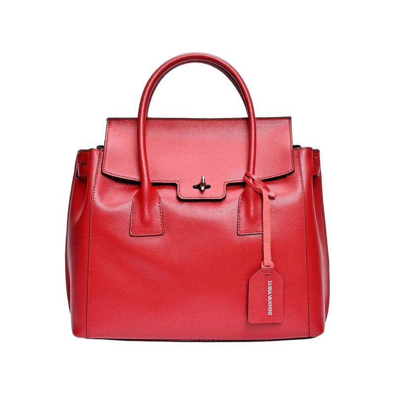 Luisa Vannini Dámska kožená kabelka LV 479 Rosso 66694460