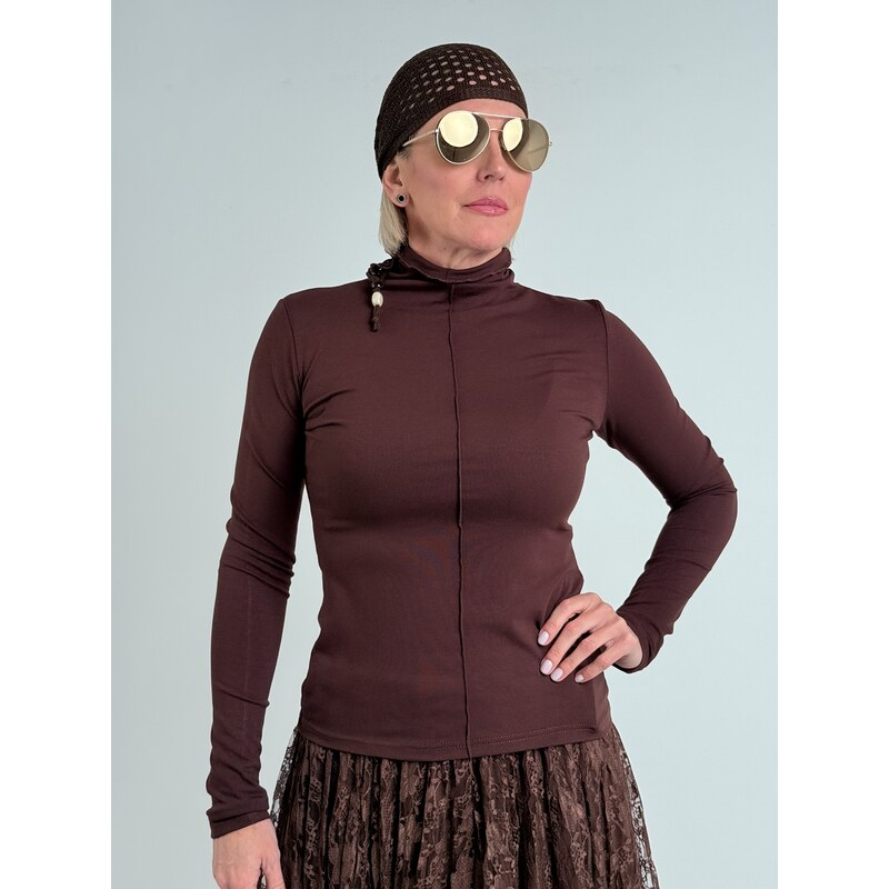 MEGG Hnedé tričko CECIL 66695128