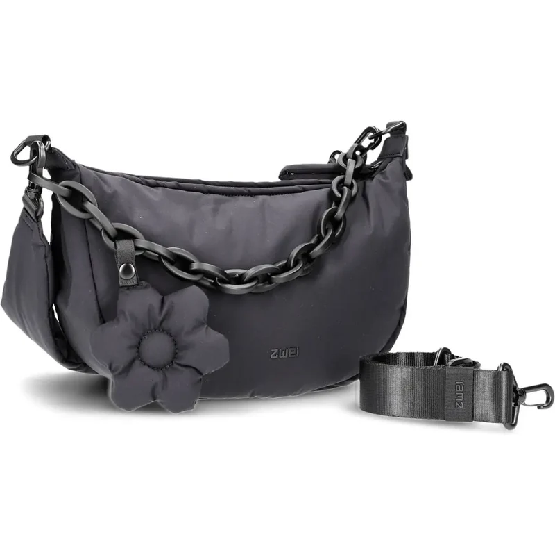 Kabelka crossbody se dvěma popruhy Zwei HA70 BLA 67211153