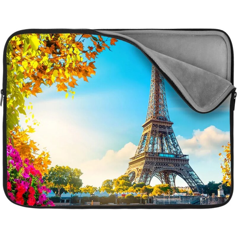 Sablio Obal na notebook Paríž Eifellova veža Flowers 65427073