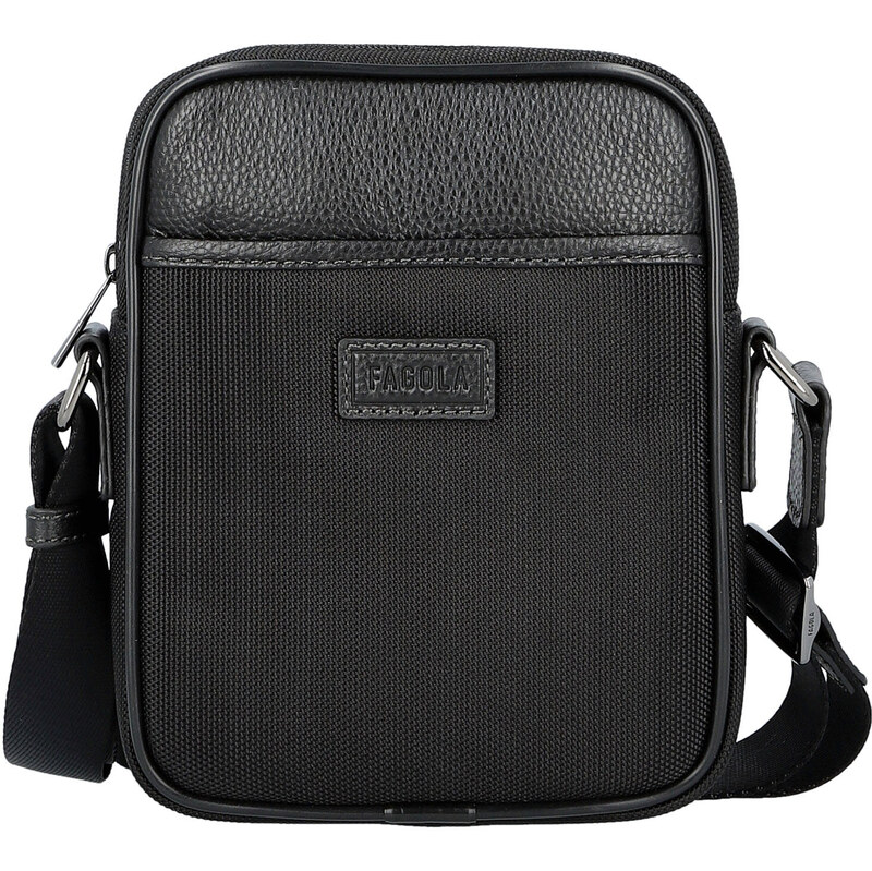 Pánska crossbody taška čierna - Fagola Milany čierna 66700204