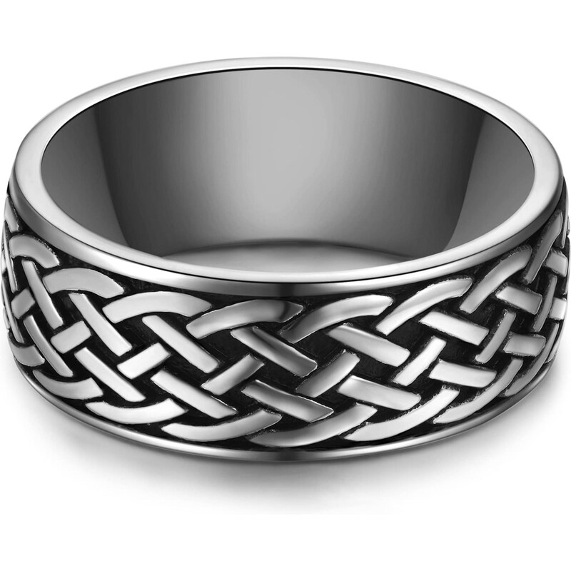 True Rebels Prsteň čierna / strieborná 66707119