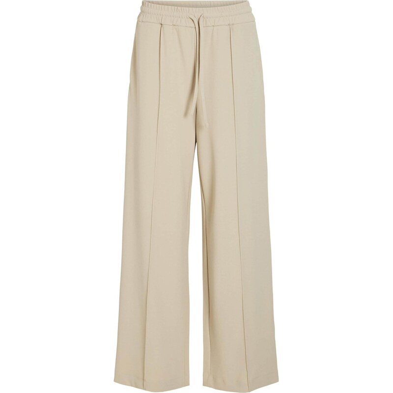 VILA Plisované nohavice VIClua sivobéžová 66707154