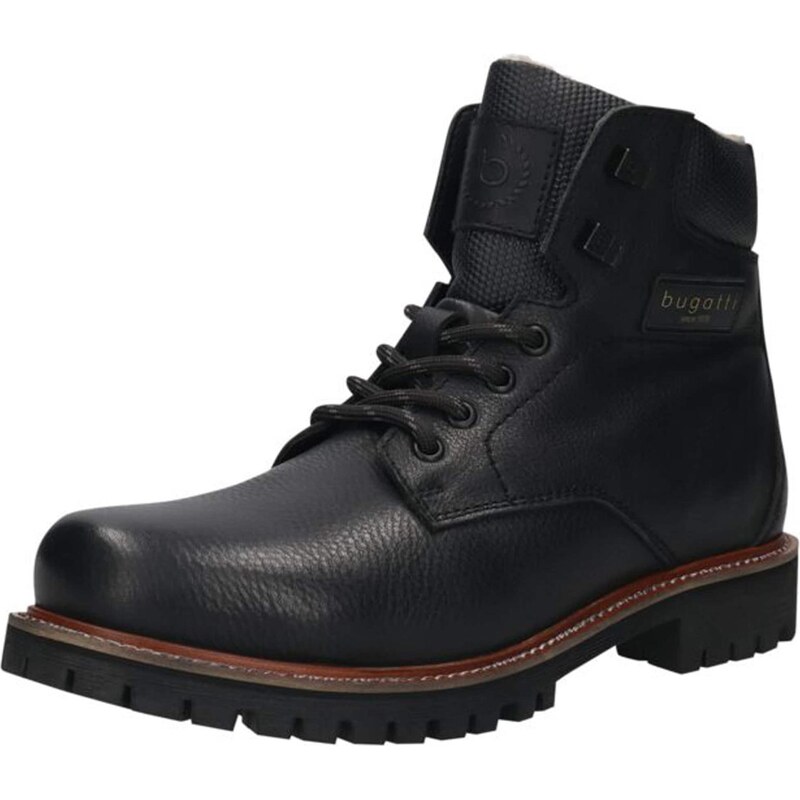 bugatti Šnurovacie čižmy čierna 66707341