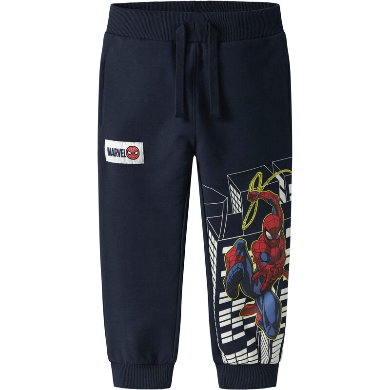 NAME IT Nohavice NMMDion Spider modrá / námornícka modrá / červená 66707360