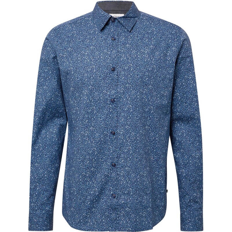 s.Oliver Košeľa modrosivá / tmavomodrá / biela 66707499