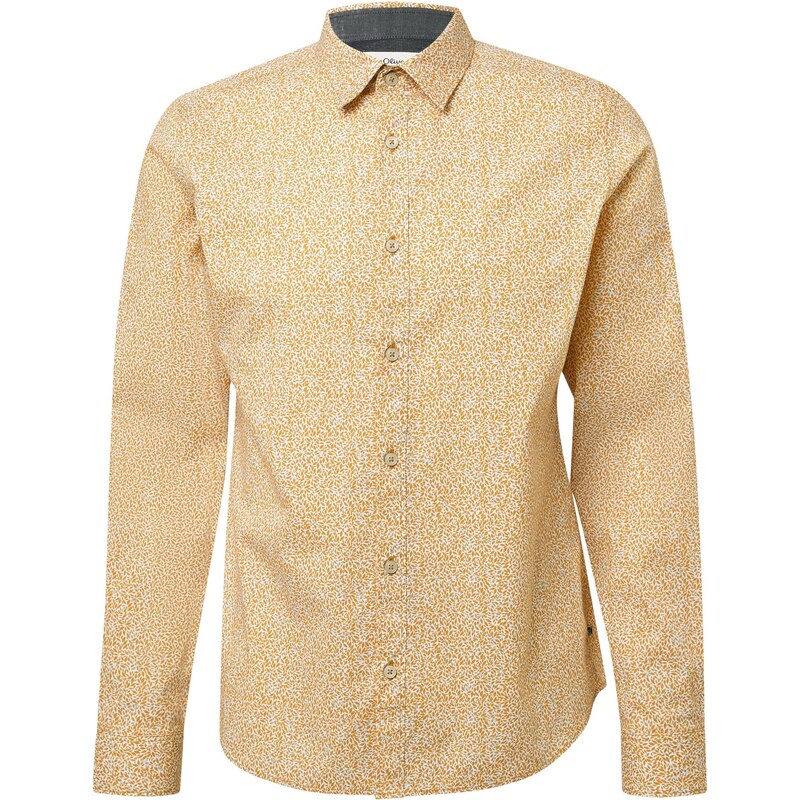 s.Oliver Košeľa zlatá žltá / biela 66707500