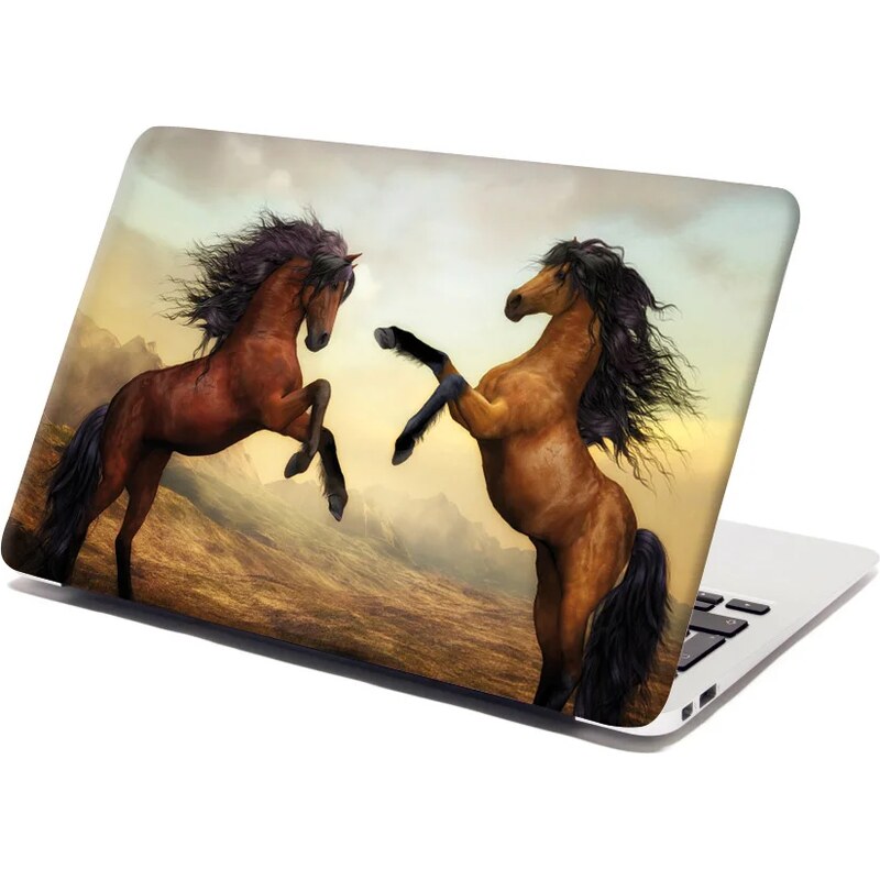 Sablio Samolepka na notebook Vzpierajúce sa kone 65101948