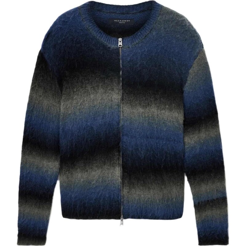 AllSaints Kardigán HALLEY modrá / sivá / čierna 66707555