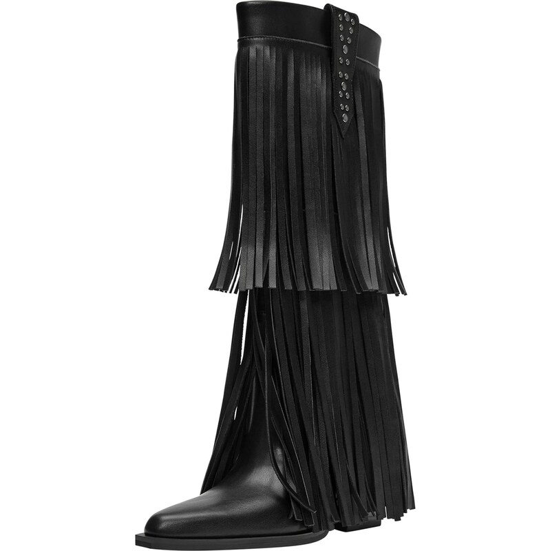 Pull&Bear Čižmy čierna 66707558