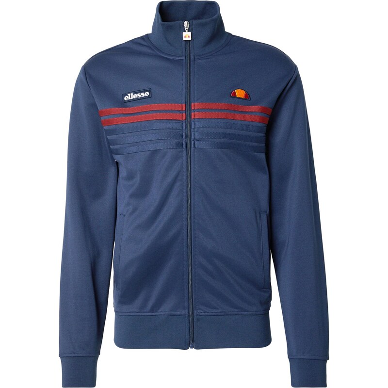 ELLESSE Tepláková bunda Vicenza námornícka modrá / oranžová / červená 66707591