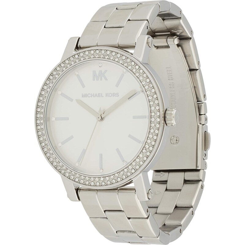 MICHAEL Michael Kors Analógové hodinky Corey strieborná / biela 66707756