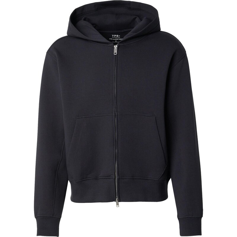 Abercrombie & Fitch Tepláková bunda čierna 66707733