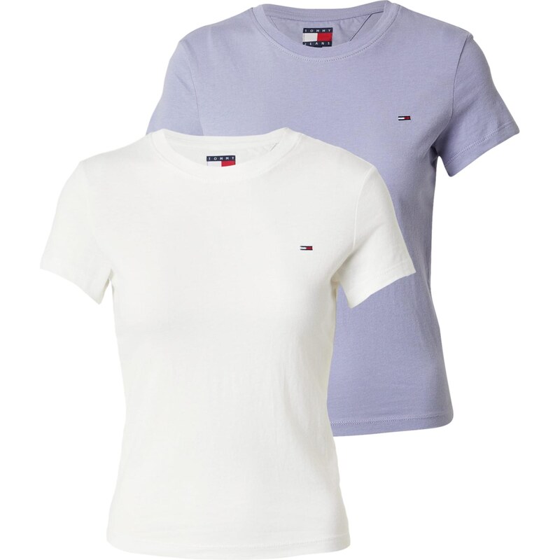 Tommy Jeans Tričko modrosivá / biela 66707745