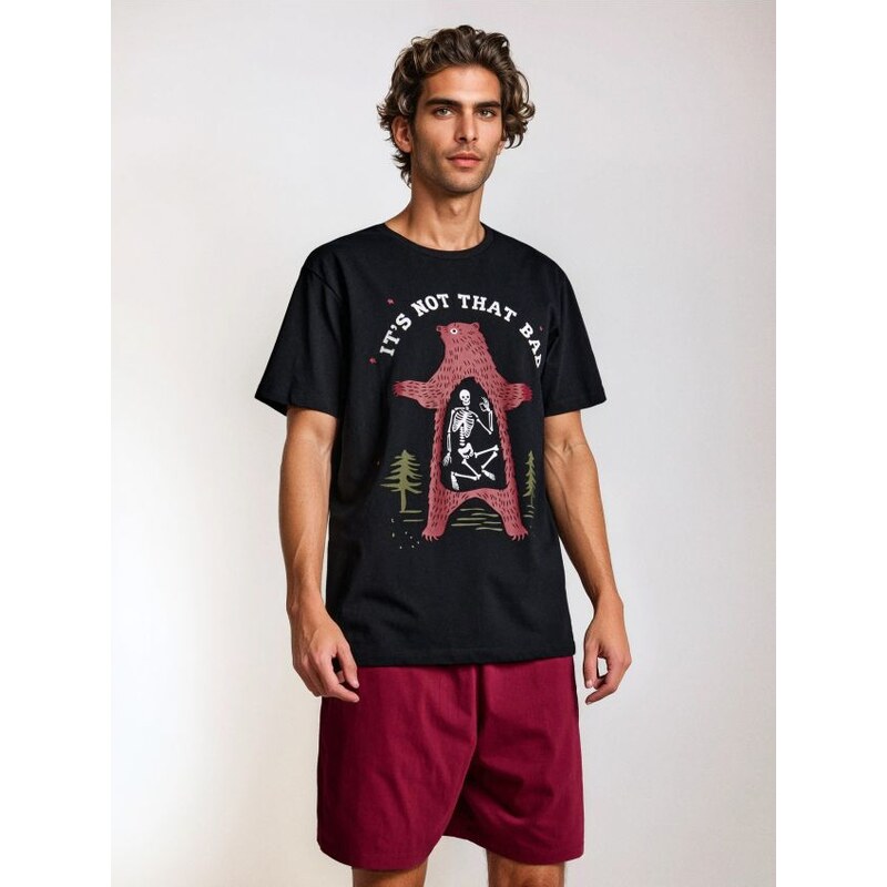 Sinsay - Bavlnené pyžamo s potlačou a vreckami - viacfarebná 66139321