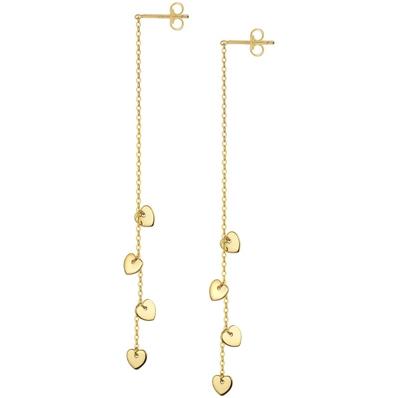 MAJYA Strieborné náušnice LIVIANE pozlátené 11968 66712533