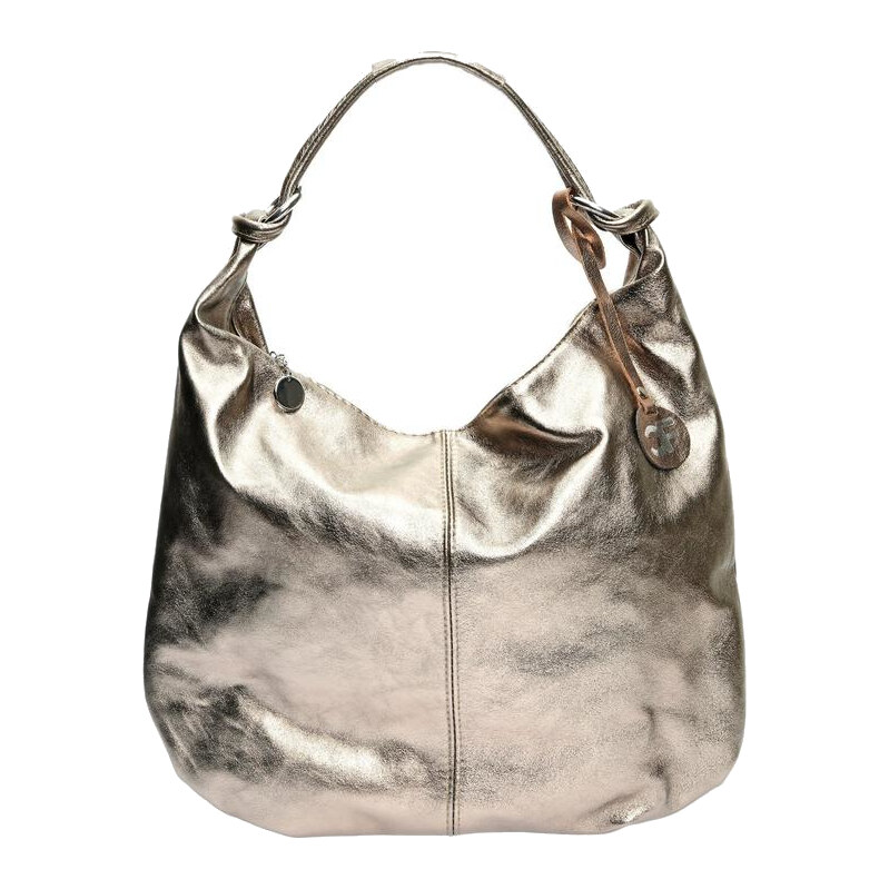 Carla Ferreri Dámska kožená kabelka Hobo CF8159 Bronzo 66707936