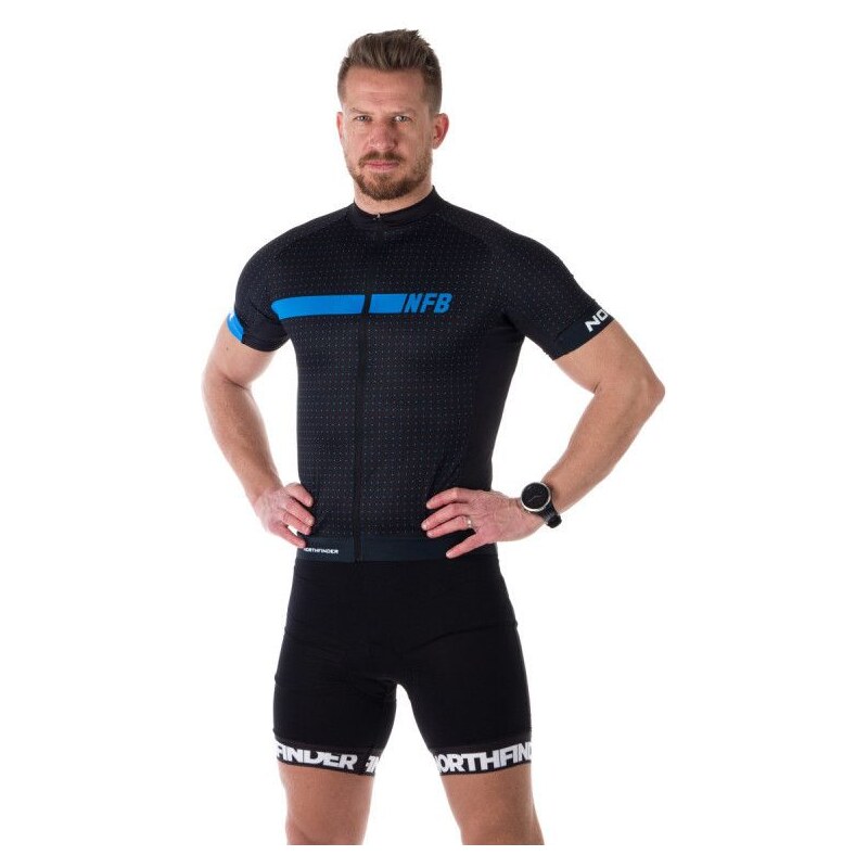 NorthFinder Gerardo dres, pánsky, čierno-modrý 66708554