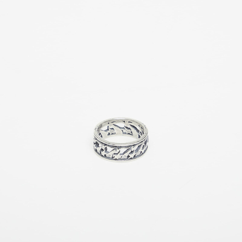 TwoJeys 777 Stars Bubble Ring Silver 56 mm 66964006