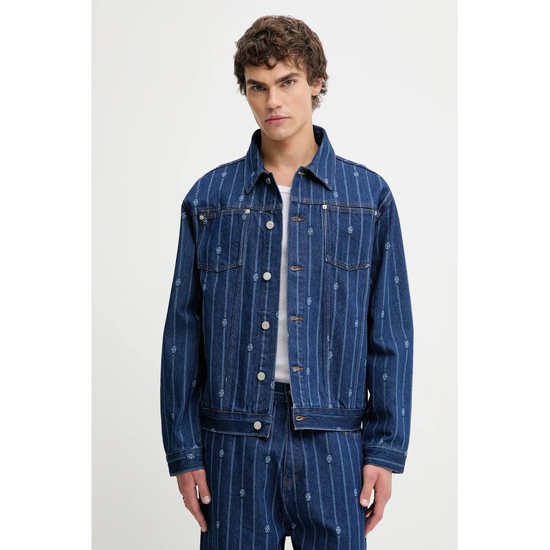 Rifľová bunda Drôle de Monsieur La veste Denim Monogramme 66596697