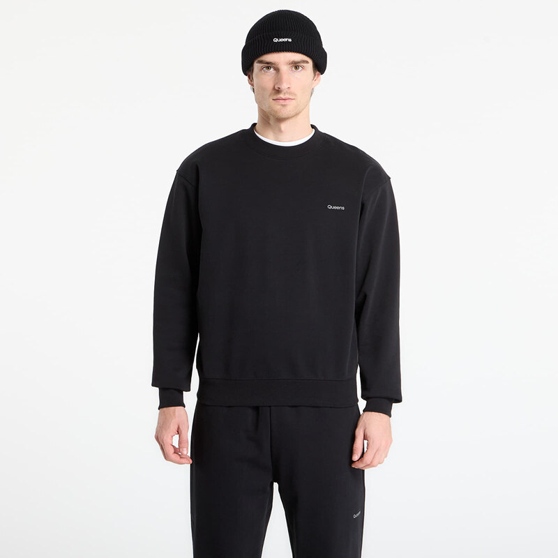 Mikina Queens Mens Sweats Essential Crewneck Black M 66711511