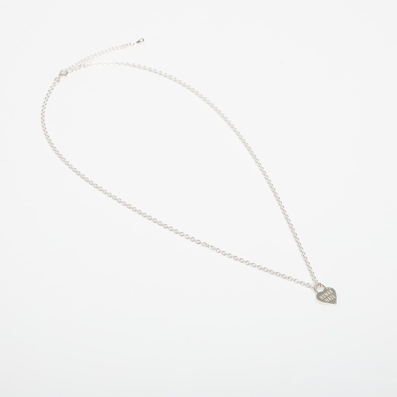 HUMAN MADE Heart Silver Necklace Silver Universal 66711564