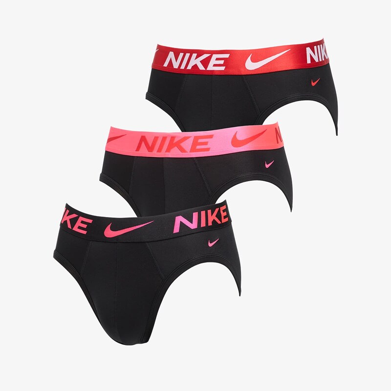 Boxerky Nike Hip Brief 3-Pack Black L 66711553