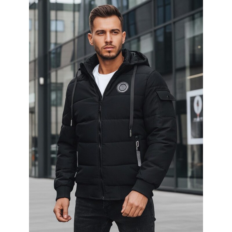 Dstreet Zimná prešívaná bunda v čiernej farbe 65637890