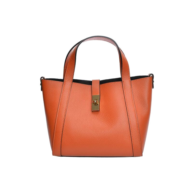 Anna Luchini Dámska kožená kabelka AL WH TSBV 20 Arancio 66712512