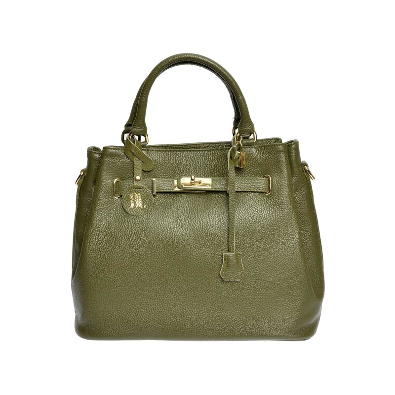 Anna Luchini Dámska kožená kabelka AL 1762 Verde 66712513