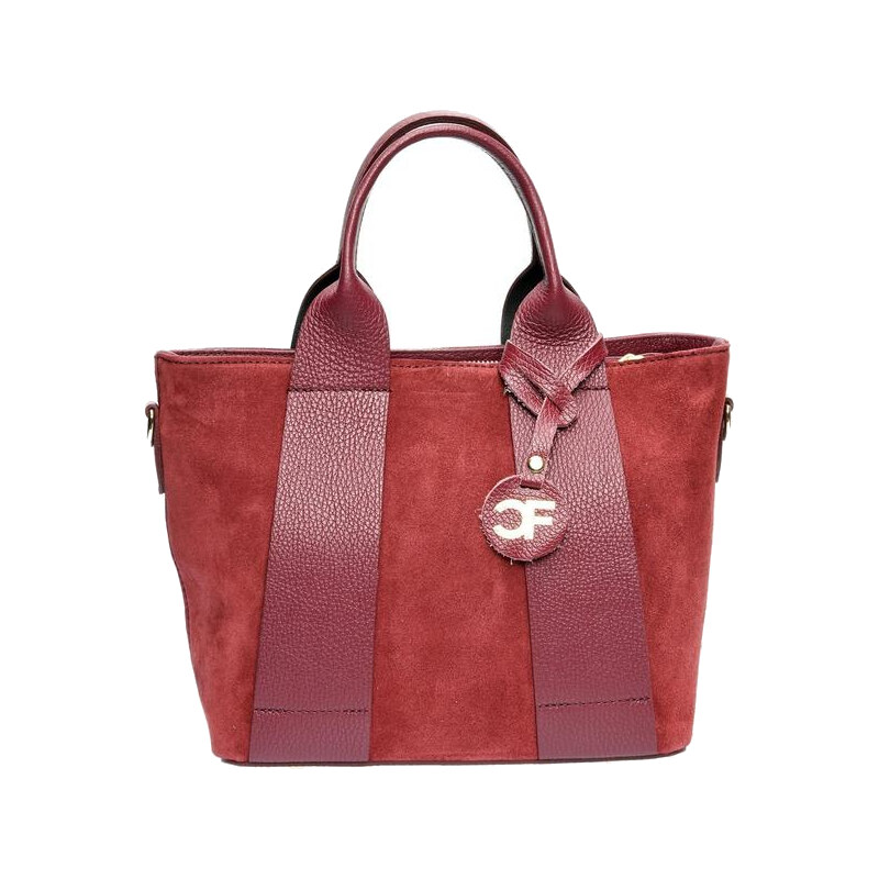 Carla Ferreri Dámska kožená kabelka CF8156 Vino 66712517