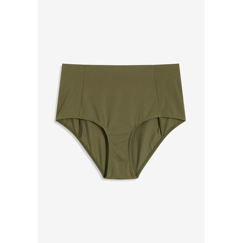 bonprix Bikinové nohavičky s vysokým pásom, farba zelená 52801940